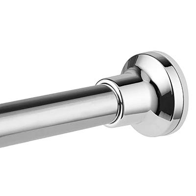 Dyiom Shower Curtain Rod - 26-40 in. Adjustable Tension Curtain Rod,  Stainless Steel, for Bathroom, Easy to Install Silver B09XX9HJJN - The Home  Depot