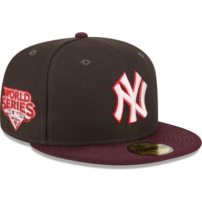 Brooklyn Dodgers New Era 1955 World Series Champions Cooperstown Collection  Pink Undervisor 59FIFTY Fitted Hat - Light Blue