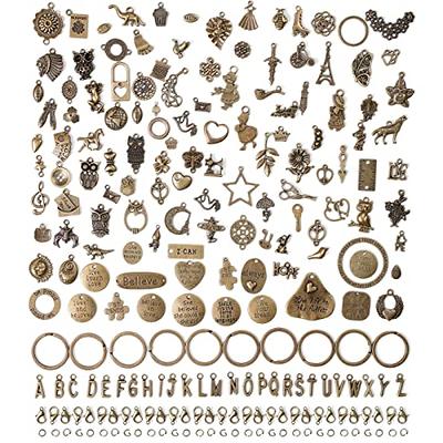 Incraftables 166pcs Silver Charms Set for Jewelry Making. Bulk DIY