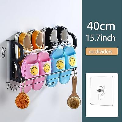 Yocice Wall Mounted Shoes Rack 6Pack with Sticky Hanging Strips, Plastic  Shoes Holder Storage Organizer,Door Shoe Hangers (SM03-White-6)