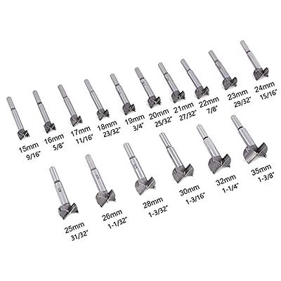 Wood Drill Bits, 5PCS (1535mm) Countersink Wood Shaping Adjustable