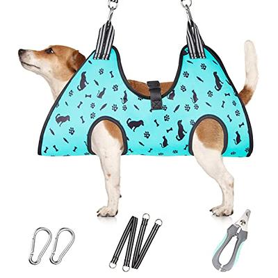 Amazon.com: Kkiimatt 10 in 1 Pet Grooming Hammock Harness with Nail Clippers/Trimmer,  Nail File, Comb,Dog Nail Hammock, Dog Grooming Sling for Nail Trimming/ Clipping (XXL/Under 120lb, Khaki Green)