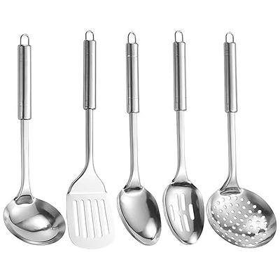 Large Kitchen Utensils Set, Hvygss 6 Pcs Heat Resistance Silicone Cooking  Utensils Set, Long Wooden Handle Silicone Spatula Spoon Set BPA-Free  Non-Stick Pan Kitchen Gadget Set (Khaki) - Yahoo Shopping