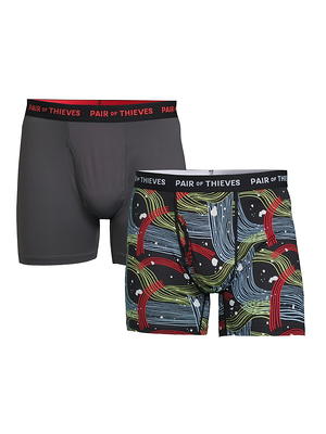 Pair of Thieves Super Fit Men's Pattern Boxer Briefs, 3 Pack Underwear, AMZ  Exclusive : : Clothing, Shoes & Accessories