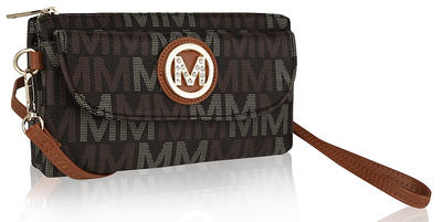 MKF Collection by Mia K Siena M Signature Tote Handbag in Brown