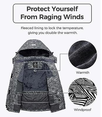 wantdo Women's Waterproof Ski Jacket Warm Winter Snow Coat Mountain  Windbreaker Line Flora M - Yahoo Shopping