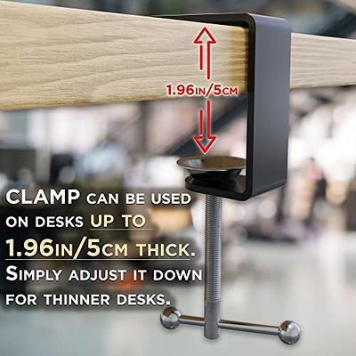 C Clamp Mount Computer Cord Raceway Under Desk Cable Management