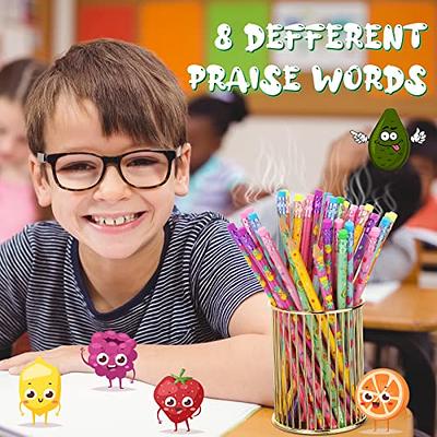 QDXATIVP 28PCS Fun Cute Pencils for Kids,Colorful Stripe Pencils with  Assorted Fruit Animal Erasers Toppers,Pencils and Erasers Set for School  Office Classroom Supplies Students Children - Yahoo Shopping