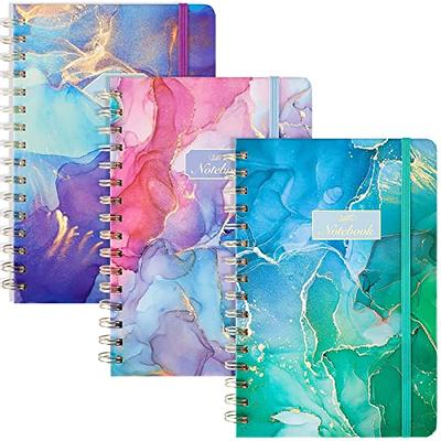 EOOUT 3 Pack A5 Spiral Notebook, Hardcover Spiral Journal, 5.5 x 8.3  Inches, 100GSM Thick Paper, 80 Sheets College Ruled, for School Office Home  Gifts, for Women - Yahoo Shopping