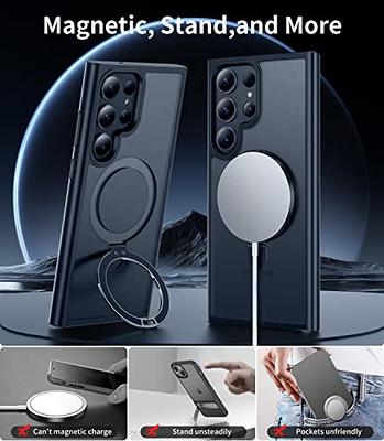  ESR for Samsung Galaxy S24 Ultra Case with Kickstand,  Compatible with MagSafe, Magnetic Case for Samsung Galaxy S24 Ultra, 3  Stand Modes, Military-Grade Protection, Shockproof Case, Frosted Black :  Cell Phones