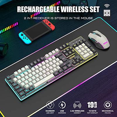 RedThunder K10 Wired Gaming Keyboard RGB Backlit