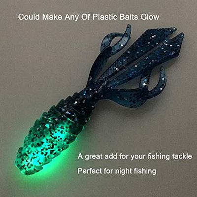 Fishing Glow Sticks for Soft Baits Worms Jig Tails Inserts, Sharp Pointed  Needle Light Sticks for