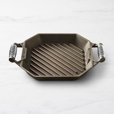 Lodge L10GPL 12 Pre-Seasoned Cast Iron Grill Pan with Dual Handles