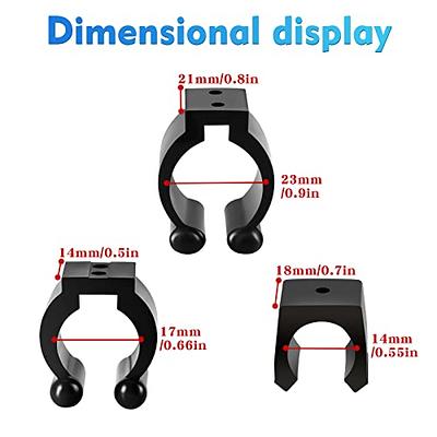 Teekerwan 12 Pieces Pool Cue Holder Clamps, Billiards Snooker Cue