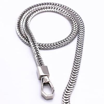 Model Worker Iron Box Chain Strap Handbag Chains Purse Chain Straps Shoulder Cross Body Replacement Straps with Metal Buckles (Gold, 47) Gold 47
