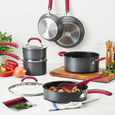 Rachael Ray Cook + Create Hard Anodized Nonstick Frying Pan Set, 2