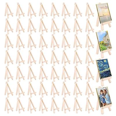 Voittozege 60 Pcs 5 Inches Small Display Easels, Mini Wood Easels Tabletop  Easels for Painting Canvas Wood Display Easels Art Craft Painting Easel  Stand for Artist Adults Students - Yahoo Shopping