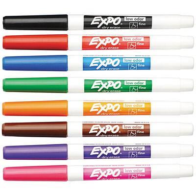 EXPO Low Odor Dry Erase Markers, Fine Tip - Office Pack, Assorted Colors,  36/Pack - Sam's Club