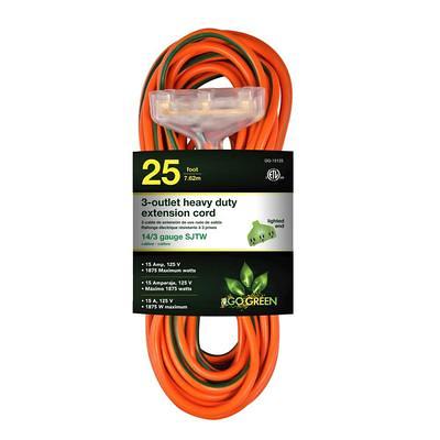 50 ft. 14/3 SJTW Multi-Outlet (3) Outdoor Heavy-Duty Extension