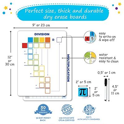 9 X 12 Double Sided Dry Erase Lap Boards Learning Writing Practice  Whiteboard for Student and Classroom Use, Math Board, Picture Drawing and  Games