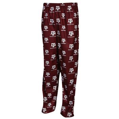 Texas A M Aggies Youth Maroon Team Logo Flannel Pajama Pants