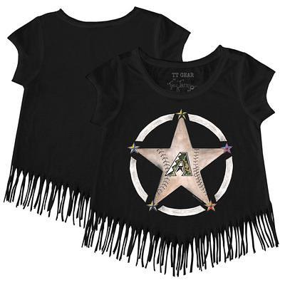 Women's Tiny Turnip Royal Texas Rangers Military Star T-Shirt