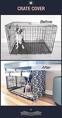 Tangkula 3-Door Folding Dog Crate, Soft Kennel with Removable Pad & Metal Frame, L