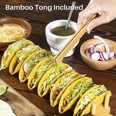 Holder Holders Plates Bamboo Kitchen Accessories Taco Plate Gifts for Home  Taco Toaster Taco Set