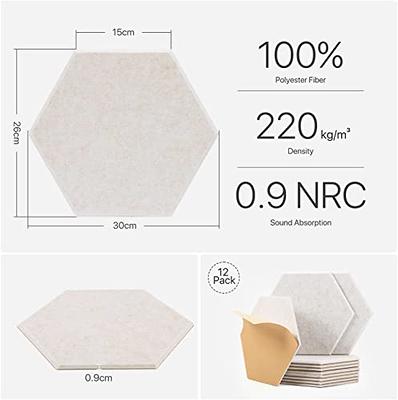 Hexagonal Self-adhesive Acoustic Panels Sound Absorbing Soundproof