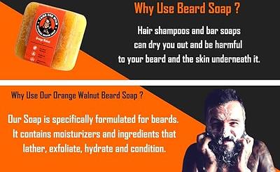 Exfoliating Beard, Hair & Body Bar Soap