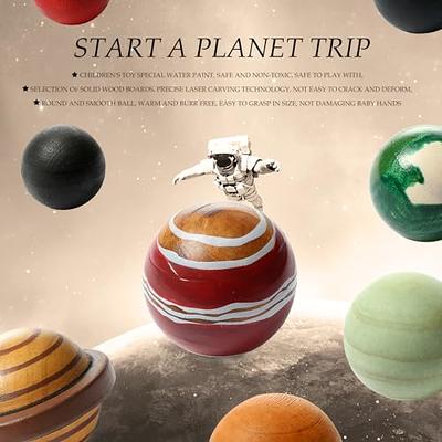 Wooden Puzzle Toy Solar System Model Science Toys Set Montessori
