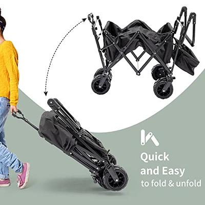 Costway 2-in-1 Folding Ride on Suitcase Scooter with LED Wheels Brake System Kids Toy Gifts