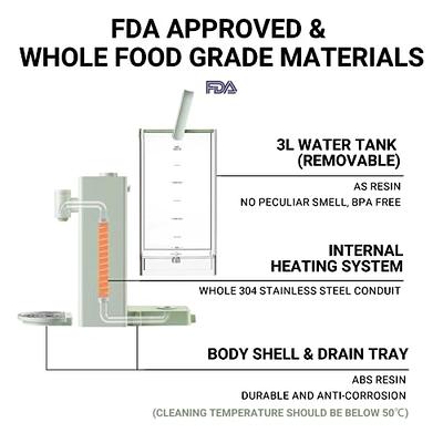 BUYDEEM S9013 Instant Hot Water Dispenser, Countertop Water Boiler & Warmer  for Tea, Coffee and Baby Formula, Adjustable 8 Temperatures & 5 Water  Outputs, 3L Water Tank(102oz), Green - Yahoo Shopping