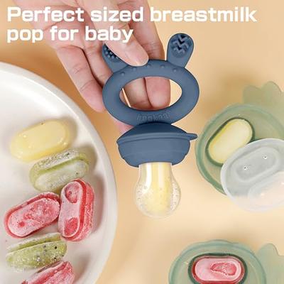 Baby Breastmilk Popsicle Molds with Baby Fruit Feeder Pacifier - btrfe Baby  Silicone Nibble Freezer Tray Food Storage Containers for Toddler Teething &  Infant Self Feeding, Blue - Yahoo Shopping