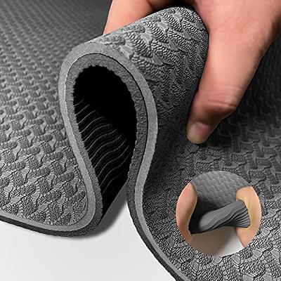 Yoga Mat 1/3 inch QMKGEC Exercise Mats 8mm TPE Non-Slip Extra Thick  High-Density Eco Friendly for Yoga Workout Pilates Yoga Mats for Women Men  - Yahoo Shopping