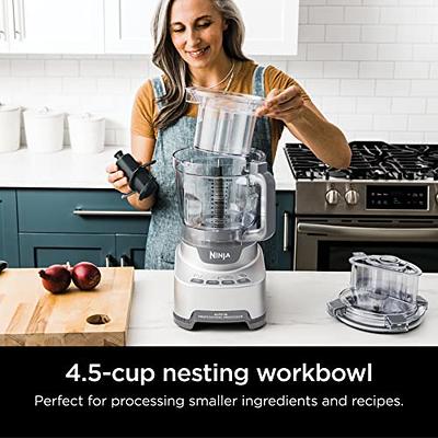 Ninja Professional XL Food Processor, Storage Box, 1200 Peak-Watts, 4-in-1,  Chopping, Slicing/Shredding, Purees, Dough, 12-Cup Processor Bowl, 2 Blades  & 2 Discs, Feed Chute/Pusher, Black 