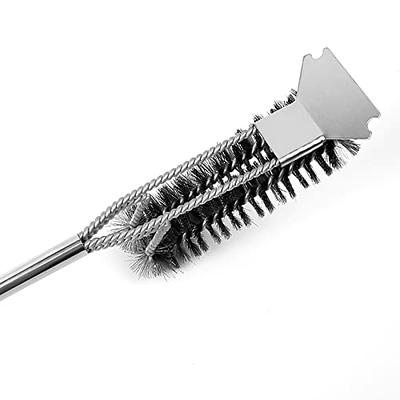 Grill Brush and Scraper, BBQ Cleaning Brush for Outdoor Grill, Heavy Duty  Double Sided Stainless Steel and Brass Bristles Grill Brush, BBQ  Accessories for Porcelain, Cast Iron, Stainless Steel Grates - Yahoo