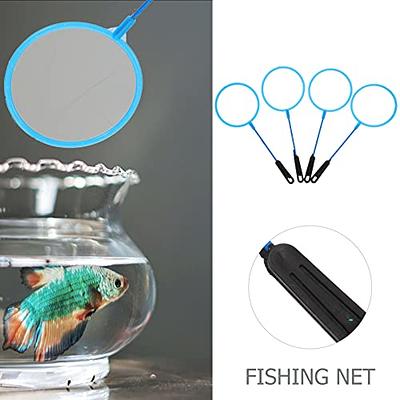 Aquarium Shrimp Net Mini Fish Net Fine Mesh Telescopic Tiny Skimming  Quicknet with with Stainless Long Handle