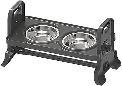 Sunmeyke Stainless Steel Elevated Dog Bowls Stand(up to 20.3