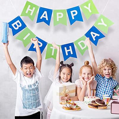 LITAUS Colorful Birthday Decorations - Pack of 23 | Happy Birthday Banner,  Tissue Paper, Swirls, Garland | Happy Birthday Decorations | Birthday