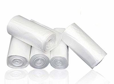 SONGMICS Small Garbage Bags for 6.6 Gallon Garbage Cans, Drawstring Garbage  Bags, Liner Code 025A01, 2 Rolls, 80 Count, White UKRB025A02