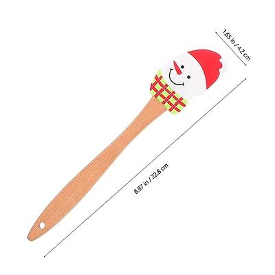 UPKOCH Household Baking Spatulas 4pcs Christmas Santa Claus