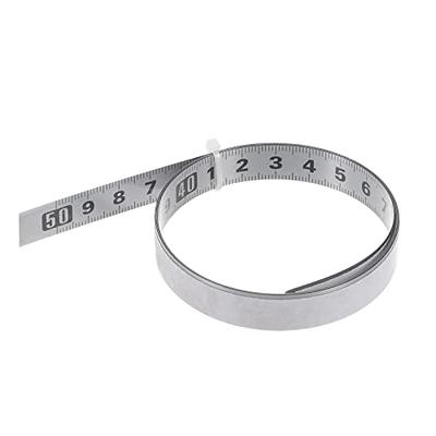 Self Adhesive Tape Measure 50cm Left to Right Reading Steel Ruler Tape, Yellow | Harfington