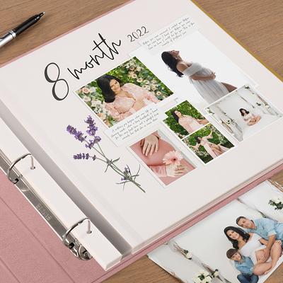 Zesthouse Photo Album Self Adhesive Pages, 60 Pages Magnetic Scrapbook  Albums with Sticky Page,Photos Album Holds 8x10 & 5X7 & 4x6 & 6x8 & 3x5,  Large Picture Book Ideal for Family,Wedding,Baby 