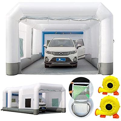 Sewinfla Professional Inflatable Paint Booth 13x8.2x8.2Ft with 2 Blowe