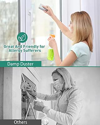 Damp Duster, Dust Cleaning Sponge Baseboard Cleaner Duster Sponge Tool,  Reusable Dusters for Cleaning Blinds, Vents, Ceiling Fan, and Cobweb 