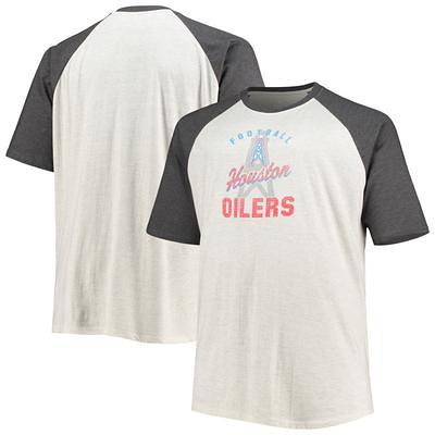 Men's NFL x Darius Rucker Collection by Fanatics Cream Tennessee Titans Oilers Throwback T-Shirt Size: Small