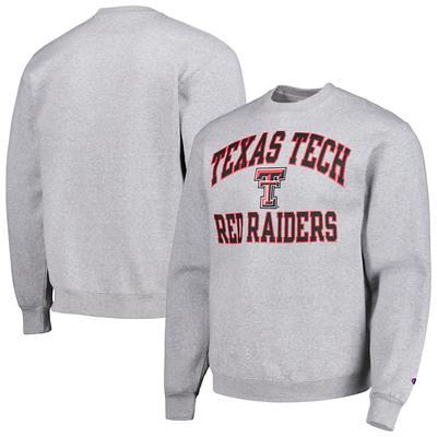 Men's Champion Black Texas Tech Red Raiders Team Stack Long Sleeve T-Shirt