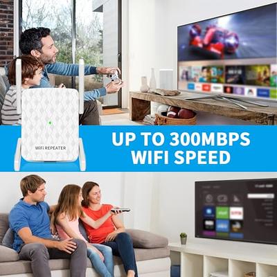  WiFi Extender, WiFi Signal Booster Up to 5000sq.ft and 45  Devices, WiFi Range Extender, Wireless Internet Repeater, Long Range  Amplifier with Ethernet Port, 1-Key Setup, Access Point, Alexa Compatible :  Electronics