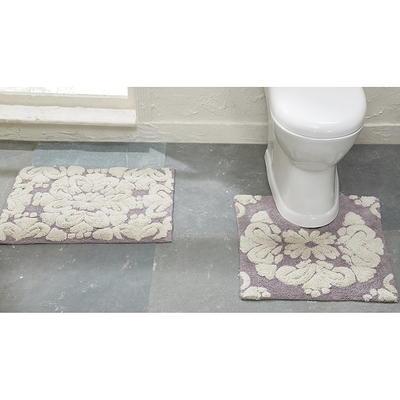 Somerset Home 100% Cotton Reversible Long Bath Rug - White - 24x60 